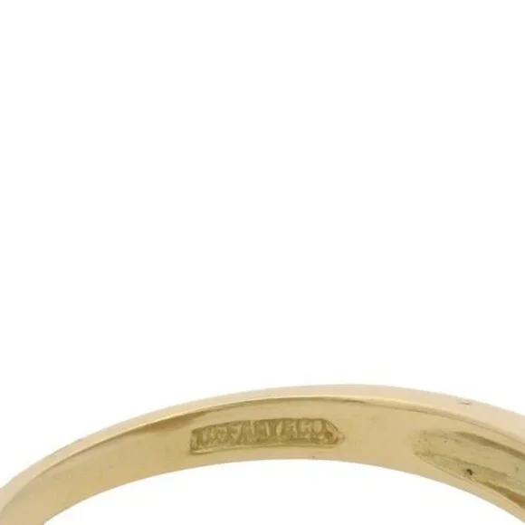 Vintage Tiffany & Co 18kt Yellow Gold Akoya Pearl Solitaire Ring Size 6.25 - Picture 6 of 6